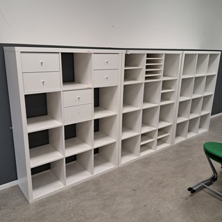 3x Vakkenkast Ikea, Kallax, Wit