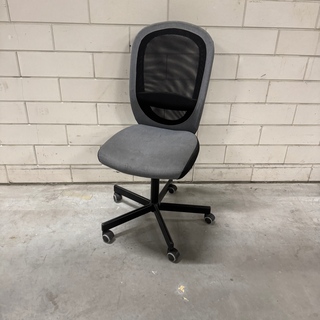 Ca. 12x Bureaustoel, Ikea, Flintan, zwart/antraciet