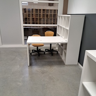 2x Bureauset Ikea, Wit