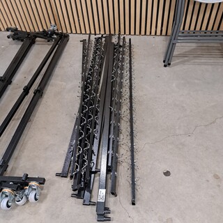 3x Verrijdbare kapstok