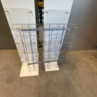 3x Folderrek, Westiform, wit en grijs