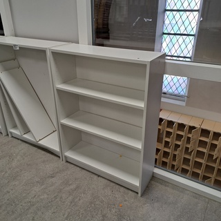 3x Boekenkast Ikea, Wit