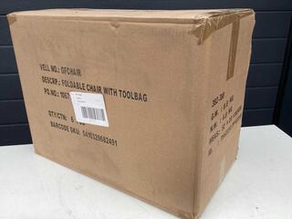 6x Vouwstoel Toolland, zwart