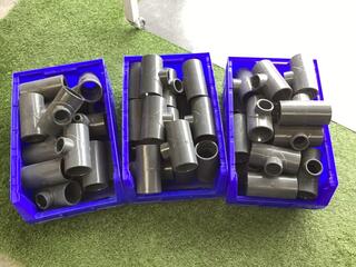 Pvc koppelingen geperst, grijs
