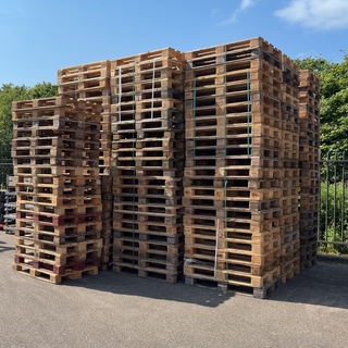 Partij pallets, O.a. Euro