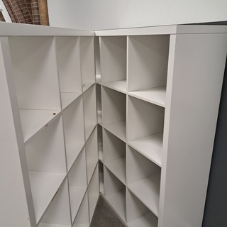 2x Vakkenkast Ikea, Kallax, Wit