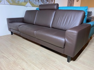 3-zits bank, bruin/taupe