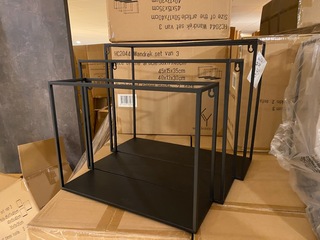 Set van 3 wandrekken Homebound, zwart