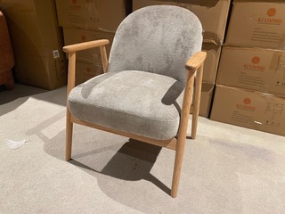 Fauteuil AJ Living, taupe/beige