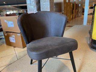 Fauteuil Label51, Wave, antraciet