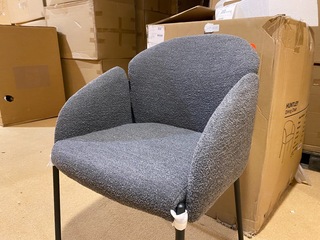Set van 6 eetkamerstoelen, grijs