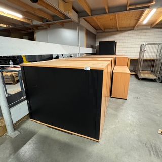 Ca. 18x Archiefkast, Konig&Neurath, zwart/beuken