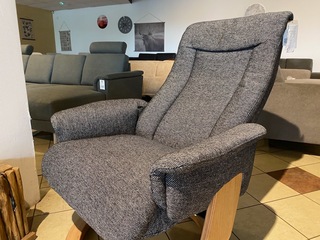 Relaxfauteuil, donker grijs