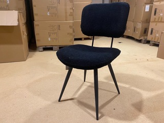 Set van 6 eetkamerstoelen Label51, TED, zwart