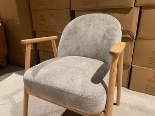 Fauteuil AJ Living, taupe/beige
