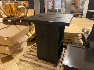 Sta tafel, zwart