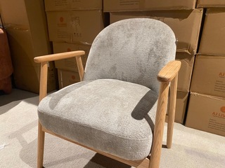 Fauteuil AJ Living, taupe/beige