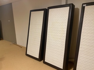 Set van 2 boxen met binnenvering, zwart