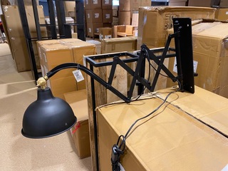 Wandlamp, zwart