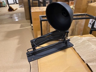 Wandlamp, zwart