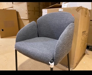 Set van 6 eetkamerstoelen, grijs