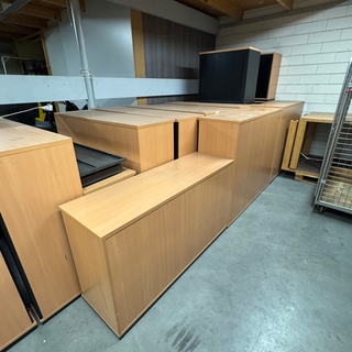 Ca. 18x Archiefkast, Konig&Neurath, zwart/beuken