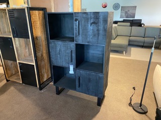 Vakkenkast Label51, Santos, zwart