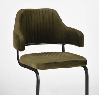 Set van 3 eetkamerstoelen Label51, Otta, army