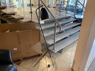Staande schemerlamp, zwart