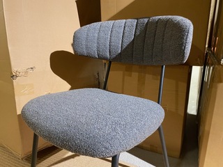 Set van 6 eetkamerstoelen, grijs