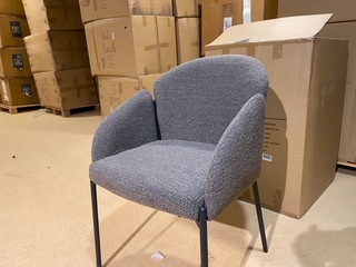 Set van 6 eetkamerstoelen, bruin