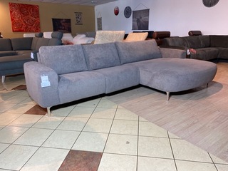 Hoekbank met lounge, taupe/bruin