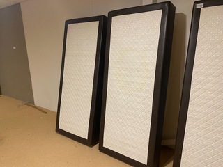 Set van 2 boxen met binnenvering, zwart