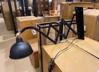 Wandlamp, zwart