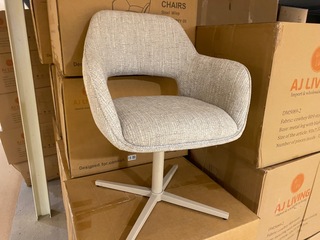 Set van 6 eetkamerstoelen AJ Living, Fred, grijs
