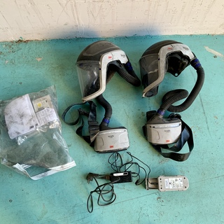 2x Versaflo aanblaasunit met vizierhelm, 3M, TR-300 M300