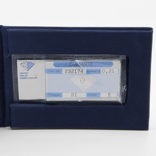 Briljant geslepen diamant, 0,21 kt Si, E-F