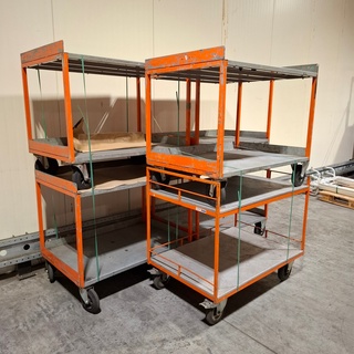 6x Magazijnwagen