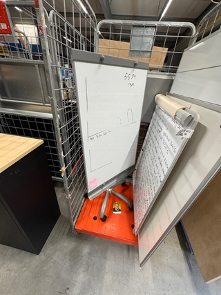 3x Whiteboard en 2x flipover
