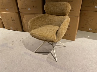 Set van 6 eetkamerstoelen AJ Living, Donny, zand