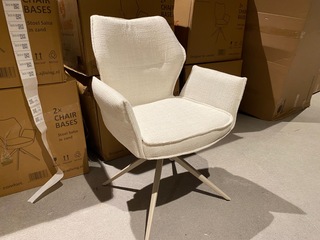Set van 6 eetkamerstoelen, AJ Living, Salsa, zand