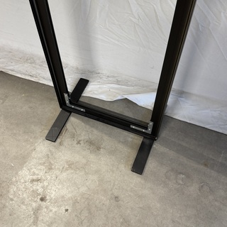 3x Textielframe, zwart, op voet
