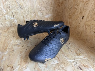 Lederen voetbalschoenen – paar Dores Boots, zwart, 43