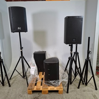 4x Luidspreker met statief, Electro-Voice