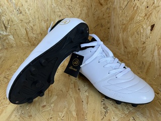 Lederen voetbalschoenen – paar Dores Boots, wit, 38