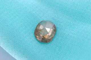 Diamant – 1.29 carat echte fancy champagne gekleurde roos diamant (gec