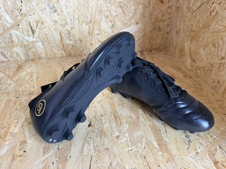 Lederen voetbalschoenen – paar Dores Boots, zwart, 43