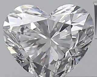 Diamant – 0.30 carat hart geslepen diamant (gecertificeerd)