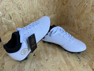 Lederen voetbalschoenen – paar Dores Boots, wit, 35