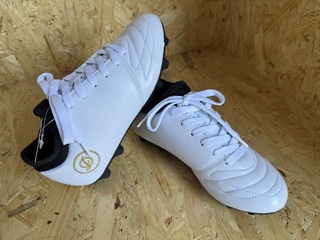 Lederen voetbalschoenen – paar Dores Boots, wit, 33